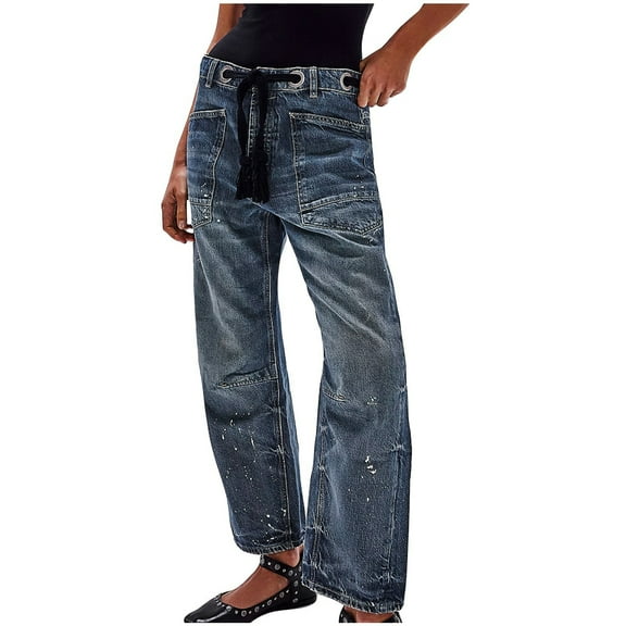 Bogo Cute Jeans For Women Trendy Womens Casual Pants Petite Length Winter 2025 Fashion For Women Pants Trousers Pants For Women Petite Plus Size