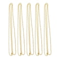 thumbnail image 1 of Collar de Cadena de Abalorios Yinane de acero Inoxidable 2.4mm Oro, 1 of 8