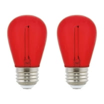 Westinghouse 2 Watt (40 Watt Equivalent) Red S14 Omni Filament LED Light Bulb Medium (E26) Base, 2-Pack