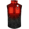 thumbnail image 4 of Men's ActionHeat  Black Pittsburgh Steelers 5V Softshell Battery Heated Full-Zip Vest, 4 of 7