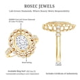 thumbnail image 5 of Certified Lab Grown Diamond Statement Engagement Ring - 1 Carat - EF-VS Quality, 14K Yellow Gold, US 11.00, 5 of 8