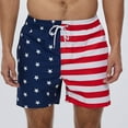 thumbnail image 5 of PEONAVET USA American Flag Swim Trunks Men Swimming Trunks Quick Dry Beach Board Shorts for Surfing, Rafting, Fishing, Hiking, Party Shorts - Fathers Day Gifts, 5 of 8