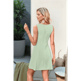 thumbnail image 4 of Vestido Mini de Fiesta con Cuello Redondo y Mangas , Verde , Talla M, 4 of 6