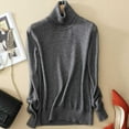thumbnail image 2 of Women's Turtleneck Knit Sweater Soft Cozy Pullover Winter Warm Casual Comfortable Stylish Long Sleeve Top, 2 of 3