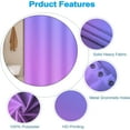 thumbnail image 4 of Ombre Shower Curtain Sets for Bathroom Gradient Light Blue Stall RV Decor Modern Light Purple Waterproof Fabric Farmhouse Room Partition Hotel Bathtub Shower Curtain with Hooks 84x72inches, 4 of 6