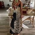 thumbnail image 4 of Elegant Leopard Sits Dark Background Sleeveless Dress Dresses Women Summer Women's Summer Clothing, 4 of 9
