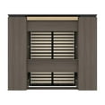 thumbnail image 4 of Atlin Designs 98" Full Murphy Bed with 2 Narrow Bookcases in Bark Gray, 4 of 13