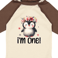 thumbnail image 4 of Inktastic Babys First Birthday Penguin 1 Year Old Girl Girls Long Sleeve Baby Bodysuit, 4 of 5