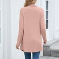 thumbnail image 7 of ClodeEU Women's Long Cardigan Sweaters ,Long Sleeve Knit Open Front Jacket,Lightweight Sweater with Pockets Pink,Womens Plus L, 7 of 7