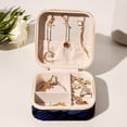 thumbnail image 6 of Crow Travel Portable Square Jewelry Box Earring Necklace Bracelet Organizer Storage Display Case Holder Stand Decorative Box Organize, 6 of 6
