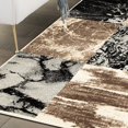 thumbnail image 6 of BNM Modern Patchwork Design Indoor Area Rug, 7' x 9', Beige, 6 of 6