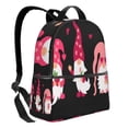 thumbnail image 2 of Lsque Love You Mom Pattern Backpack – School Travel Canvas Daypack with Ergonomic Padded Straps, Multiple Compartments & Leather Handle, 2 of 5