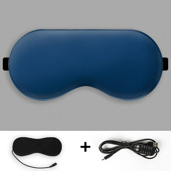 Fiudx Antifaz Térmico para Ojos, Ajustable con Alimentación Por Usb, 3 Niveles de Temperatura, Compresa Caliente Relajante, Ideal para Ojos Cansados, Ayuda para Dormir, Correa Ajustable de Terciopelo