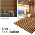 thumbnail image 3 of Art3d 4-Piece 3D Fluted Acoustic Wood Wall Panels，Sound Absorbing Decor Panels-Teak, 3 of 7