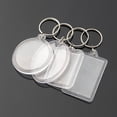 thumbnail image 4 of Decodeary 10Pcs Photo Frame Key Chain Modern Clear Insert Ring Handmade Blank Tag Plastic Pendants Bag Souvenir DIY Accessories, 4 of 6