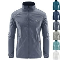 Admvng Rain Jacket Men Casual Plus Size Lightweight Breathable Running Cycling Hiking Outdoor Windbreaker M-5XL