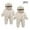 Beige, variant on Winter Baby Clothes Fleece Thick Jumpsuit Cute Bear Ears Hooded Solid Footed Sleepers Infant Onesies Beige 6 Months