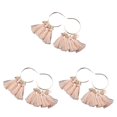 thumbnail image 2 of Pendientes Qarigey Bohemio Retro Abanico Borla Rosa Type1 NO1, 2 of 6