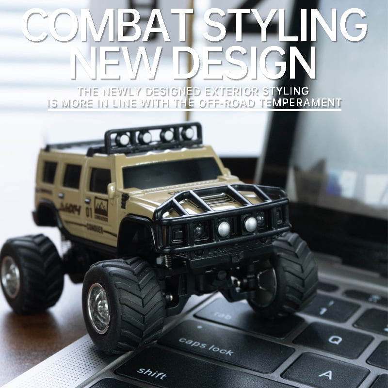 Bigfoot Monster Truck Off-Road Remote Control Car with Adjustable Speed, Lights, Shock Absorption, and Mobile Phone Control