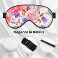thumbnail image 4 of PAYOHTO Romantic Roses Butterfly Soft Sleep Mask Comfort Pure Silk Eye Cover for Travel Office Camping, 4 of 7