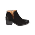 thumbnail image 2 of Qupid FC88 Women Faux Suede Side Slit Chunky Heel Ankle Boot, 2 of 6