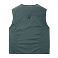 thumbnail image 4 of Men's Lightweight Casual Outdoor Travel Work Vest Jacket with Multiple Pockets for Spring Summer Fall, 4 of 4