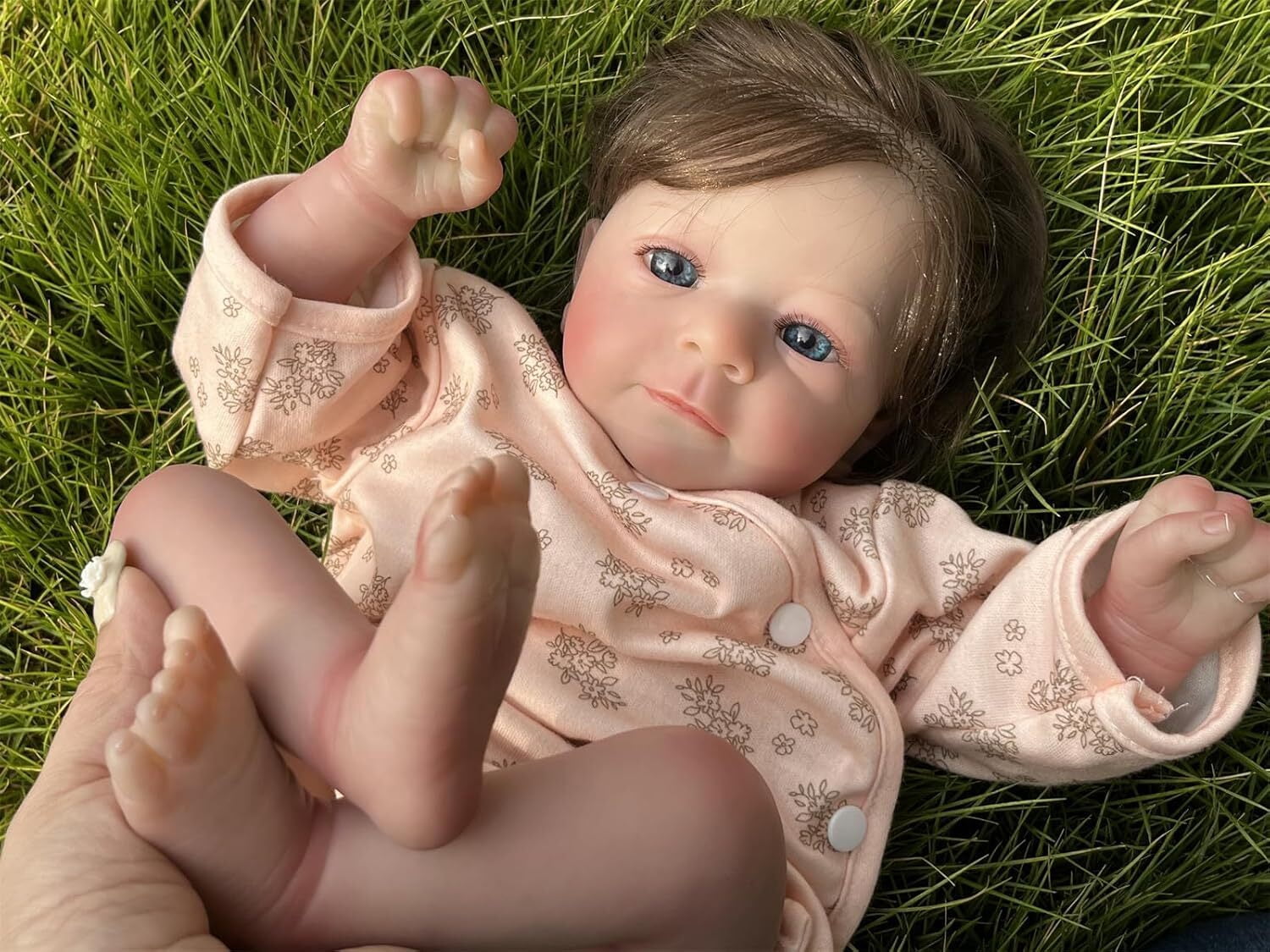 Lifelike Reborn Baby Dolls -19 inch Realistic Newborn Baby Dolls, Soft Cloth Body Baby Dolls with Accessories Birthday Gift for Kids Age 3 +