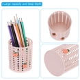 thumbnail image 3 of Uxcell Pencil Holder, 2 Pack Plastic Pen Holder Cute Pencil Holders Orange Cup Organizer Makeup Brush Holder, Pink, 3 of 5