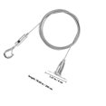 thumbnail image 2 of AURARMLET 2 Pcs Fils de Suspension en Acier Inoxydable Argenté pour Tringle à Photos pour Maison Bibliothèque Musée Style Épuré et Moderne, 2 of 8