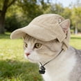 thumbnail image 6 of Corduroy Dog Hat Pet Baseball Cap Adjustable Sun Protection Pet Accessory Breathable Cute Photo Prop Hat For Small Dogs Cats Outdoor Walks Travel Photo Shoot Party Use Adjustable Fit, 6 of 7