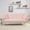 Pink, variant on Futon Sofa Bed,Convertible Double Sofa Bed with Folding Armrests for Living Rooms and Small Spaces,Beige