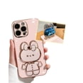 thumbnail image 2 of Funda para iPhone 14, diseño creativo y bonito de conejo, soporte para espejo de tocador, funda para Apple 14Promax 13, funda para teléfono China-Chichello kitty, 2 of 4