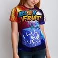 thumbnail image 4 of Kids Blox Fruit T-Shirts, Youth QuakeFruit T-Shirts, Casual Crew Neck Shirts for Boys Girls, Fashion 3D Print Short Sleeve Tee, 4 of 9