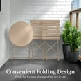 thumbnail image 6 of Best Choice Products 3-Piece Small Bistro Set, Folding Patio Furniture Set of 2 Chairs and Table - Sand, 6 of 9