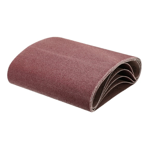 Uxcell 5 Pieces 8" x 19" Sanding Belts 60 Grits Aluminum Oxide Abrasive Belt Sander Paper Sanding Papers
