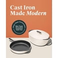 thumbnail image 3 of Caraway 4-Piece Enameled Cast Iron Duo - 12” Skillet, 8.5 qt Dutch Oven with Lid and Storage Organizer - 3-Layer Enamel Coating - No Seasoning Required - Cream, 3 of 8
