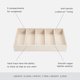 thumbnail image 4 of Bandeja para gafas de sol WOLF VAULT beige con 5 compartimentos, 4 of 6