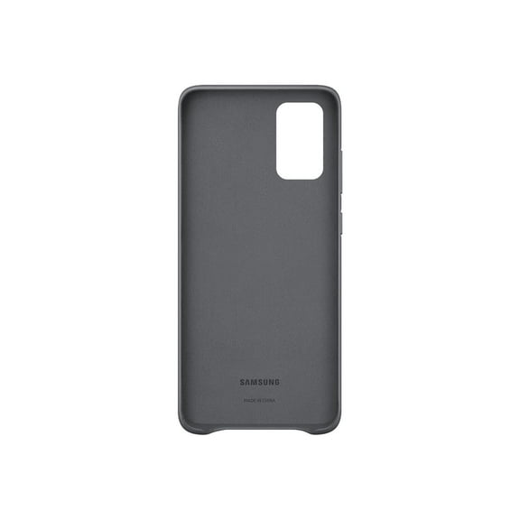 Samsung Leather Cover EF-VG985 - Back cover for cell phone - aluminum, leather - gray - for Galaxy S20 , S20  5G