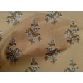 thumbnail image 4 of oneOone Cotton Poplin Light Brown Fabric Leaves & Flower Floral Fabric For Sewing Printed Craft Fabric By The Yard 42 Inch Wide, 4 of 4