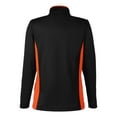 thumbnail image 5 of Harriton M786W Women's Flash Snag Protection Plus IL Colorblock Quarter-Zip Pullover-Black/ Team Orange-2XL, 5 of 6