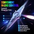 thumbnail image 6 of VEATOOL G5 Wired USB Gaming Headset,7.1 Surround Sound Gaming Headphones,Vibrant RGB - Game/Chat Balance, Over Ear Headphones with Noise Canceling Mic for PC, PS5/PS4, Laptop, Mac, 6 of 8