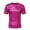 Hot Pink, variant on Men's Metallic Top Short Sleeve Round Neck Tee Shirts Disco Sequin Tops Party Club Night Silver 4(S)