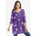 thumbnail image 5 of Woman Within Plus Size V-Neck Pintucked Tunic, 5 of 5