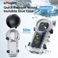 thumbnail image 2 of Insta360 X4 50M Waterproof Invisible Diving Case with Quick Release, Anti-Fog Inserts, Optical Glass Lens, and Storage Bag – Underwater Housing for Vertical & Horizontal Shooting, 2 of 9