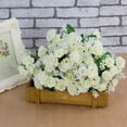 thumbnail image 3 of Cdar 1 Bunch 15 Heads Wedding Artificial Rose Flower Bouquet Home Party Decor, 3 of 4