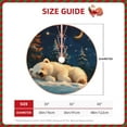 Lukts Starry Sky Sleep White Bear print color life Christmas Tree Skirt