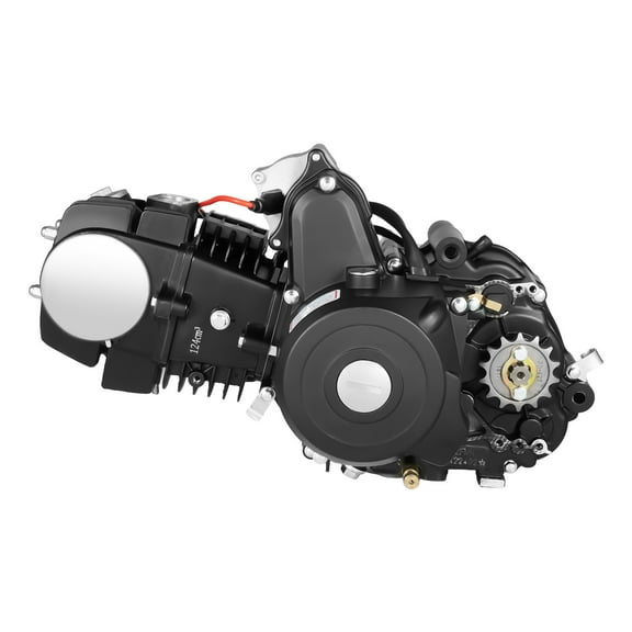 ATV Motor Engine 125cc – 7.64HP Displacement with Air-Cooled System, Durable Cast Steel & Aluminum Construction, Closed Design for Dust and Water Resistance, Fast CDI Ignition