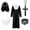 Women Style#2, variant on Halloween Costumes, Nun Outfit, Priest Robe Halloween Costume for Men, Medieval Clergy Robe Cosplay Outfit for Halloween Party, Cosplay Contest, Themed Gathering and Holiday Photo‑Shoot Activities