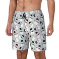 thumbnail image 1 of Fotbe Colorful Hat Snowman Traje de Baño para Hombre – Shorts de Natación de Secado Rápido con Forro y Bolsillos-Medium, 1 of 6