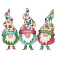 thumbnail image 2 of Medley, Elizabeth 12x12 Black Ornate Wood Framed with Double Matting Museum Art Print Titled - Garden Gnomes, 2 of 4